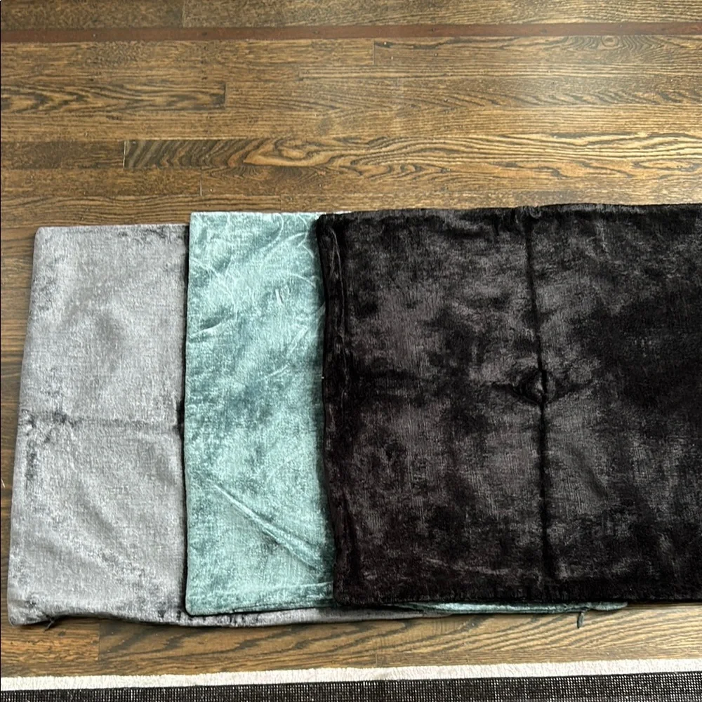 Set of 3 Velvet Pillow Covers